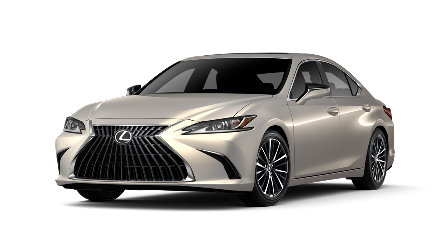 Exterior of the Lexus ES 350 Luxury shown in Moonbeam Beige Metallic.