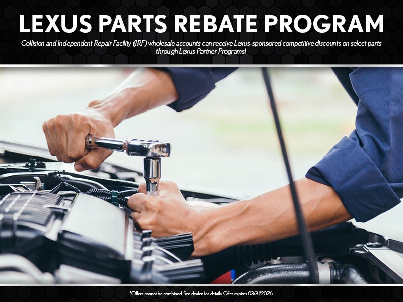 LEXUS PARTS REBATE PROGRAM